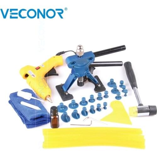 32pcs Panel Dent Repair Tool Auto Dent Puller PDR Tool with 18 pcs Glue Tabs