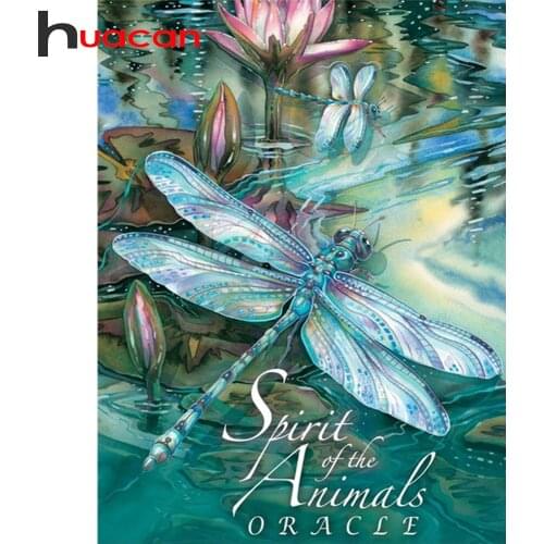 Huacan 5D Diamond Painting New Arrivals Dragonfly Diamond Mosaic Embroidery Animals Modular Pictures Decorative Paintings