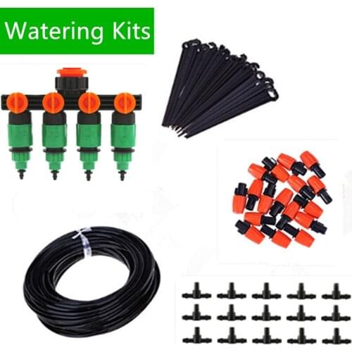40m Automatic Micro Drip Irrigation System Garden Irrigation Spray Self Watering Kits with Adjustable Sprinkler Garden BP01