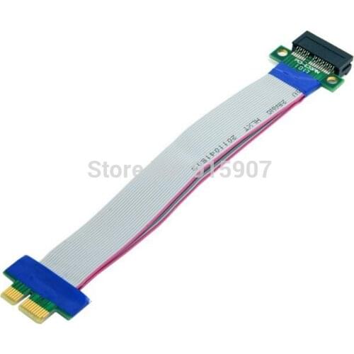 Cablecc CY PCI-E Express 1X Slot Riser Card Extender Extension Ribbon Flex Relocate Cable 20cm