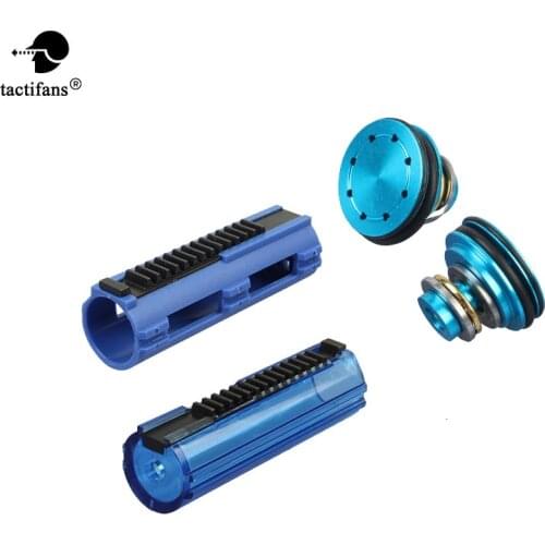 Tactifans Piston Head Assembly Full Steel 14 Teeth Piston and Piston Head Upgrade Set for Airsoft AEG Gearbox Ver 2/3