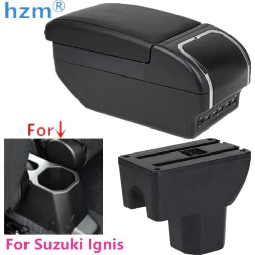 For Suzuki Ignis 2016 - 2021 Dual Layer central Store content products interior Armrest Storage box