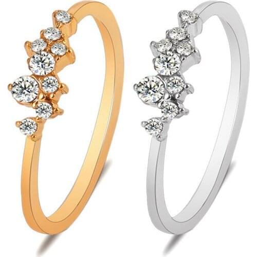 Кольца с кристаллами Draggme partty China At AliExpress