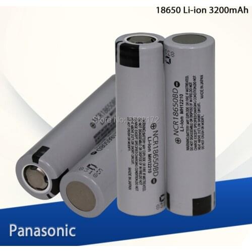 Panasonic Li-ion NCR18650BD 18650 Rechargeable Batteries 3.7V 3200mAh Lithium Battery for 3.7 v Power Bank Flashlight Battery