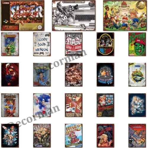 [ Mike86 ] Game Japan Classic Metal Sign Vintage Wall Posters Gamer Painting Gift art decor for Bar LTA-1765 20*30 CM