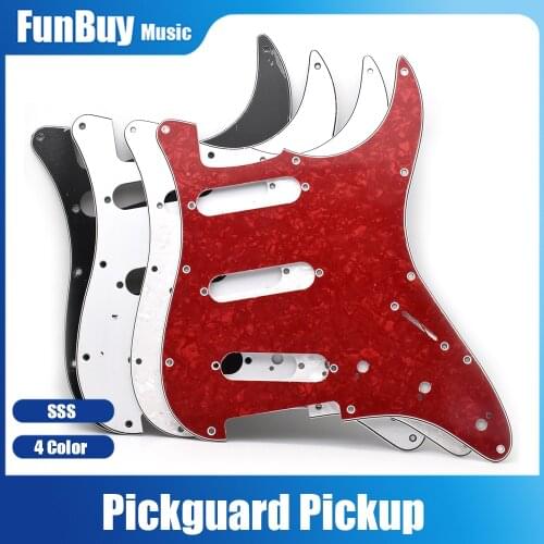 Multi Color 3 Ply 11 Holes SSS Guitar Pickguard Anti-Scratch Plate for ST FD Electric Guitar Guitarra Accessories