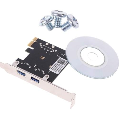 New USB 3.0 PCI-E Expansion Card Adapter 2 Port USB3.0 Hub Internal 19pin Header USB 3 to PCIE PCI express adapter Card