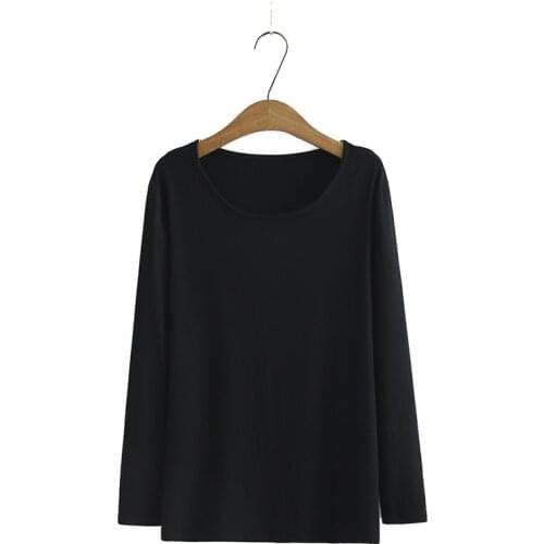 Plus Size Womens XL-4XL Grey Black Blue Solid Long Sleeved Tshirts Simple Oversized Tops