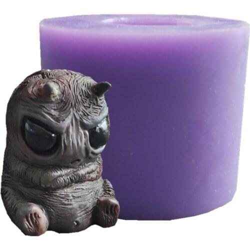 Angry monster Silicone Molds Baby Birthday Cake Decorating Tools Fondant Chocolate Mould Resin Epoxy Gypsum Mold 18148