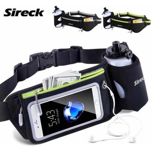 Sireck Running Waist Bag Men Women Sport Running Bag Hydration Belt Waterproof Gym Fitness Trail Run Bag Sports Accessories