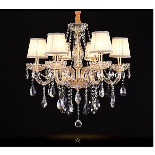 Modern Chandelier Light Golden/Silver Crystal Chandelier Luxury Crystal Light Chandelier Fashion Crystal Large Light Chandelier