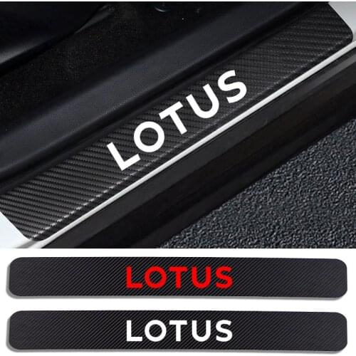 Car Styling Carbon Fiber Car Door Sill Protector Sticker Decal FOR Lotus ELISE EVORA GT4 GT430 S EXIGE EUROPA Esprit Europa