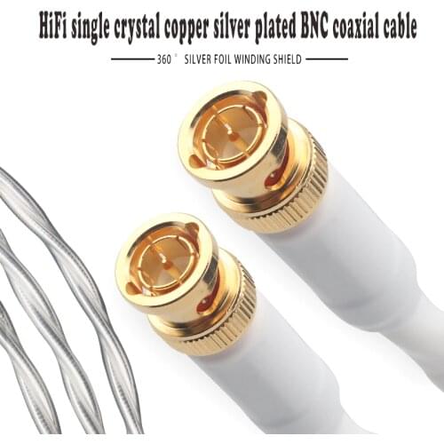 Xangsane HD digital hifi dedicated audio BNC coaxial cable single crystal copper silver plated audio audio signal cable