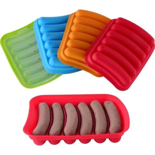1PC Silicone Hot Dog Mould Diy Homemade Sausage Molds Hot Dog Sausage Stuffer Baking Tools For Meat For a Sausage Machine SB 004