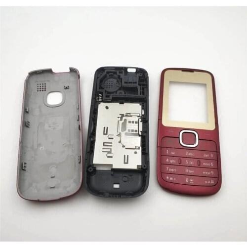 10Pcs/Lot Housing Case For Nokia C2 C2-00 Full Complete Mobile Phone Housing Battery Cover Door Frame With English Keyboard