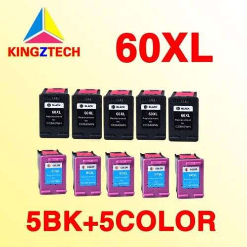 10x ink cartridge compatible for 60 60XL DeskJet D2500 DeskJet D2530 Deskjet D2545