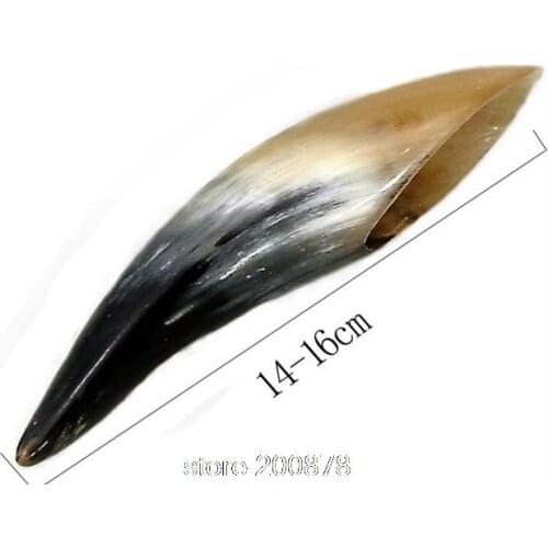 14-16CM Natural Yak Horn Craffts Gua Sha Treatment Chinese Medical Technique Therapeutic Scrapping