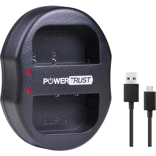 1x DMW-BLF19E BLF19E BLF19 DMW-BLF19 DMW-BLF19PP Dual USB Battery Charger for Panasonic Lumix DMC-GH3 GH3K GH4 GH4K GH5 GH3AGK