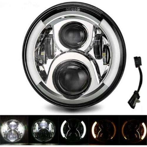 7 Inch Motorcycle Headlight Round H4 LED Head Lamp for Honda for Kawasaki for Suzuki for Yamaha