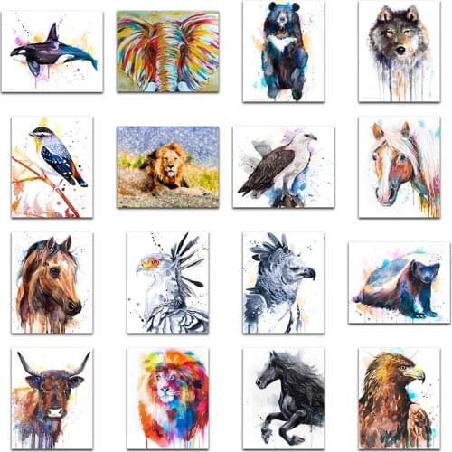 5d Diamond Painting Full Drill Animal New Arrival Diamond Embroidery Elephant Lion Decorations For Home