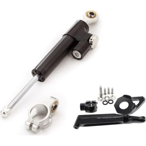 Motorcycle Aluminum Steering Stabilizer Damper Mounting Bracket For HONDA CBR600RR CBR 600RR 2005-2006 Complete Set