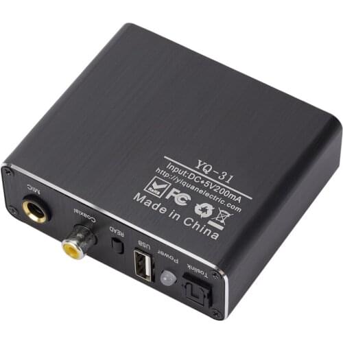 Kebidu Wireless Audio decoder Digital To Analog U disk receiving Converter Adapter Optical 3.5 stereo DAC/RAC Bluetooth 5.0