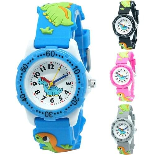 Children Watches Dinosaur Round Dial Arabic Number Colorful Boys Watch Girls Kids Party Gift Clock Quartz Wrist Relogio Feminino