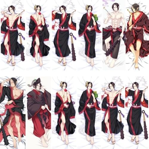 Coscase Japanese Anime Dakimakura Pillow Cover Case Hoozuki no Reitetsu cool boy HOZUKI Hugging Body Pillowcase