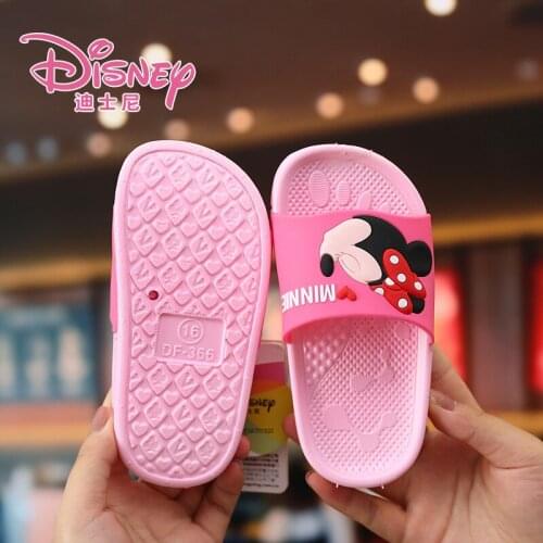Disney girl slippers children boys sandals and slippers wear Korean fashion indoor non-slip princess home shoes