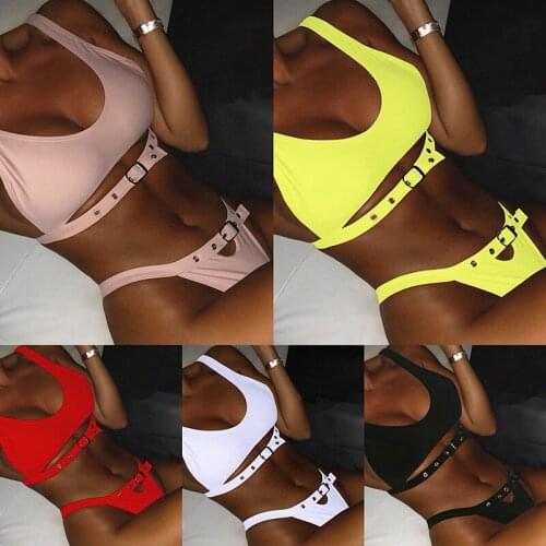 Sexy Bandage Bikinis 2019 Micro Bikini Set Push Up Thong Biquini High Cut Swimwear Women Mini Swimsuit Female Bathing Suit