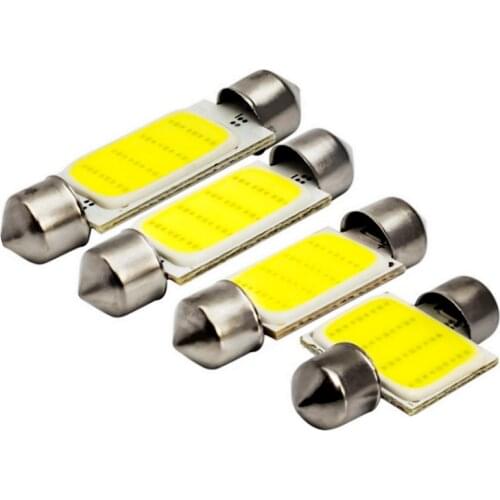 Festoon 31mm 36mm 39mm 41mm C5W C10W 12Chips COB LED Car Map Roof Reading Light Auto Interior Dome Lamp License Plate Bulb White