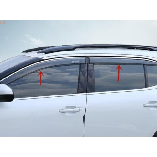 Quality acrylic material Car window rain eyebrow Rain shield Rainproof decoration Car styling For Citroen C5 AIRCROSS 2017-2021