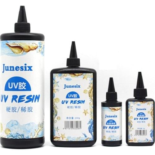 Hard UV Resin Glue Crystal Clear Ultraviolet Curing Epoxy Resin UV Glues Solar Cure Sunlight Activated DIY Jewelry Making Tools