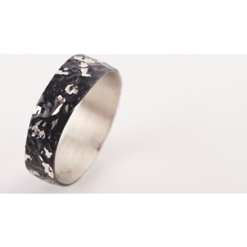 UM US JEWELRY Black Color Unisex Ring