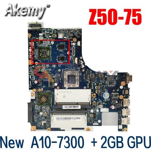 New NM-A291 Motherboard ( A10-7300 CPU + 2GB GPU )For Lenovo Z50-75 G50-75M G50-75 G50-75M Laptop mainboard ACLU7/ACLU8