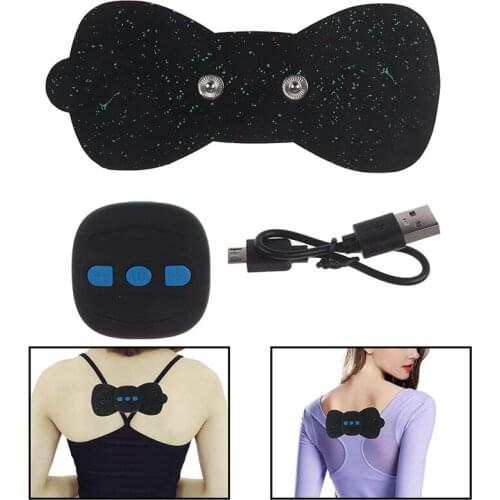 Mini Portable Massage Stickers Neck Stickers Cervical Vertebra Physiotherapy Instrument Body Massage Patch Charging Massager