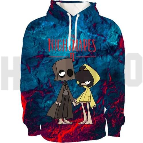 Hip Hop Crewneck Sweatshirt Game 3D Little Nightmares 2 Hoodie Tops Anime Spring Hoodies Men Pullover Streetwear for Girls Boys
