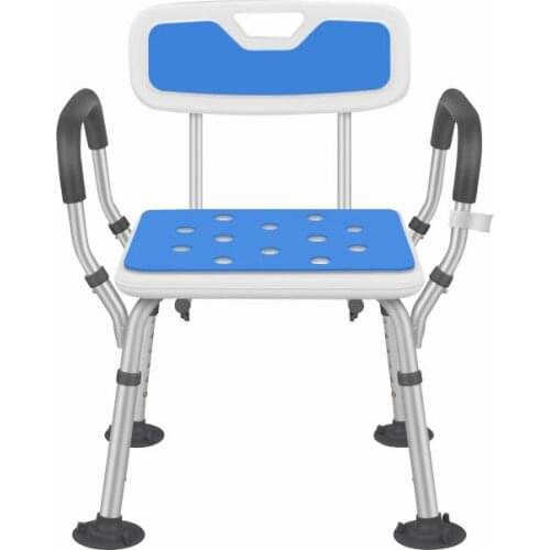 Non Slip Bath Stool With Armrests Backrest Shower Chair Height Adjustable Bathroom Tub Seat Aids Elderly Pregnant Women Disabled
