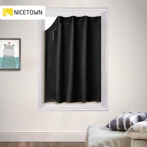 NICETOWN Portable Travel Blackout Sucker Blind Curtain Drape Easy Adjustable for Kitchen Bathroom Roof Window, 1 Panel