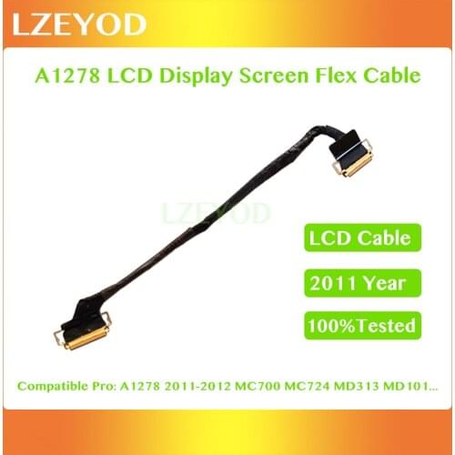 Original For Macbook Pro 13" A1278 LCD LED LVDS Display Screen Flex Cable 2011 Year