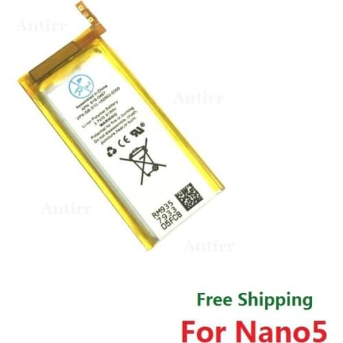 Original new Replacement Battery For ipod Nano5 5G 5th Generation MP3 Li-Polymer Rechargeable Nano 5 616-0467 Batteries