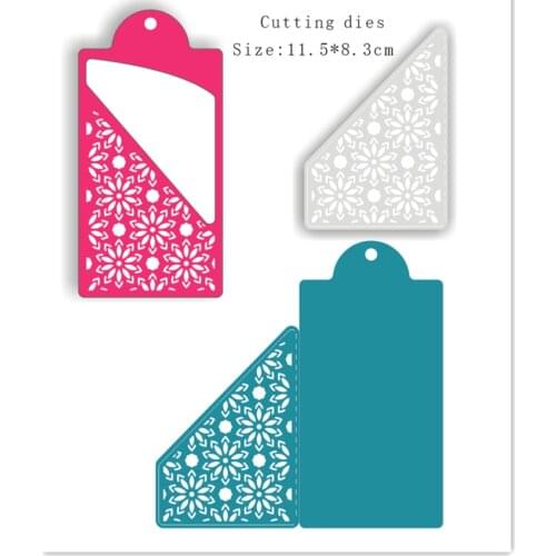 PANFELOU 11.5*8.3cm Flowers sealing side metal craft Carbon Steel Cutter paper die cutting dies Scrapbooking/DIY Embossing cards