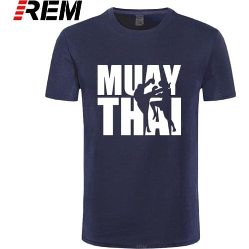 REM Summer NEW Fashion Muay Thai Thailand Boxer T Shirt For Man Geek Homme Tee Shirt Awesome Train T-shirt Plus Size