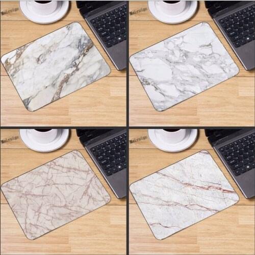 Mairuige Modern Faux Gold Glitter Marble Unique Desktop Pad Rectangle Mousepads Computer Animation Rectangular MouseMat Mice Pad