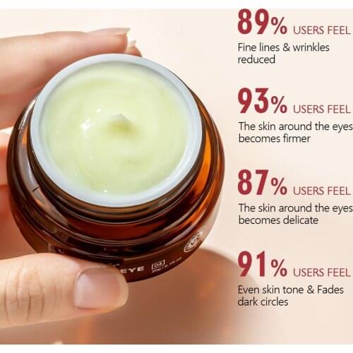 VIBRANT GLAMOUR Retinol Eye Cream Dark Circles Fade Eye Skin Remove Anti Wrinkle Fine Anti Bags Eye Firming Aging Brighten B3X7