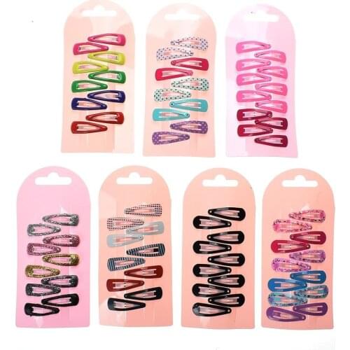 Clips for Hair, 10 Pcs Metal Barrettes Snap Hair Clips for Girls Kids Teens, Cute Candy Color Hair Pins for Birthday Party Gift
