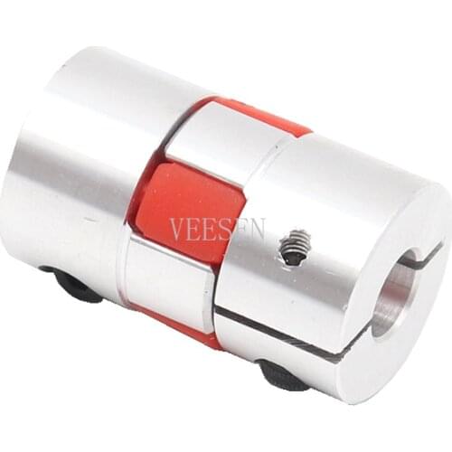 1pcs 10x10 D20L34 Aluminium Shaft Plum Coupling Motor Connector Flexible shaft CNC Parts