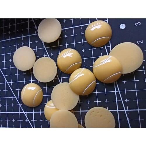 1pcs/lot resin flat back mini tennis 15mm Scrapbook Embellishment DIY Phone Decoration