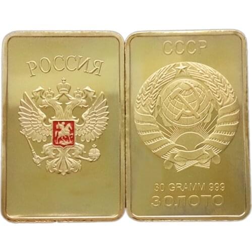 1pcs Scotland Commemorative Coin Fake Gold Bar Coin Art Collection Size 27*38mm