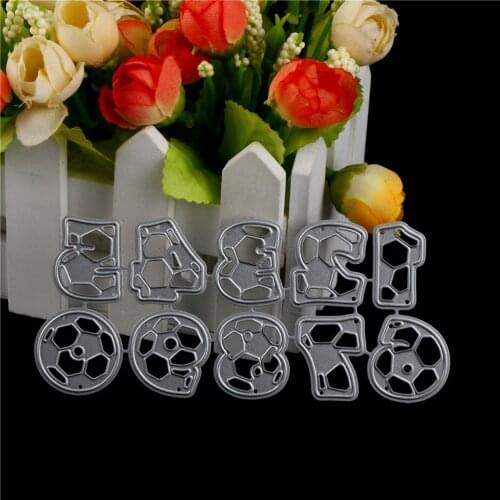 10pcs New Diy Metal Cutting Dies American Football Figures Paper Craft Embossing Dies Scrapbooking Nouveau Arrivage